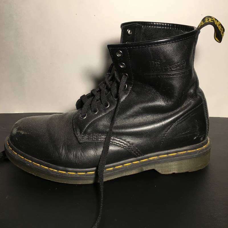 creases on doc martens